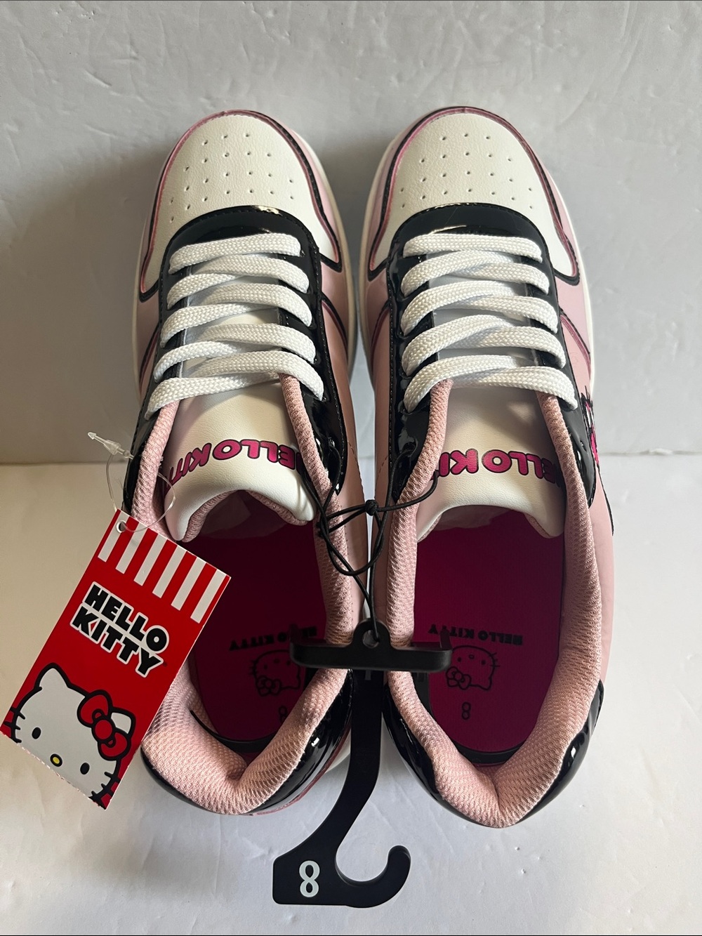 NWT Hello Kitty by Sanrio Casual Court sneakers - Pink, White & Black Low-Tops - Picture 6 of 11